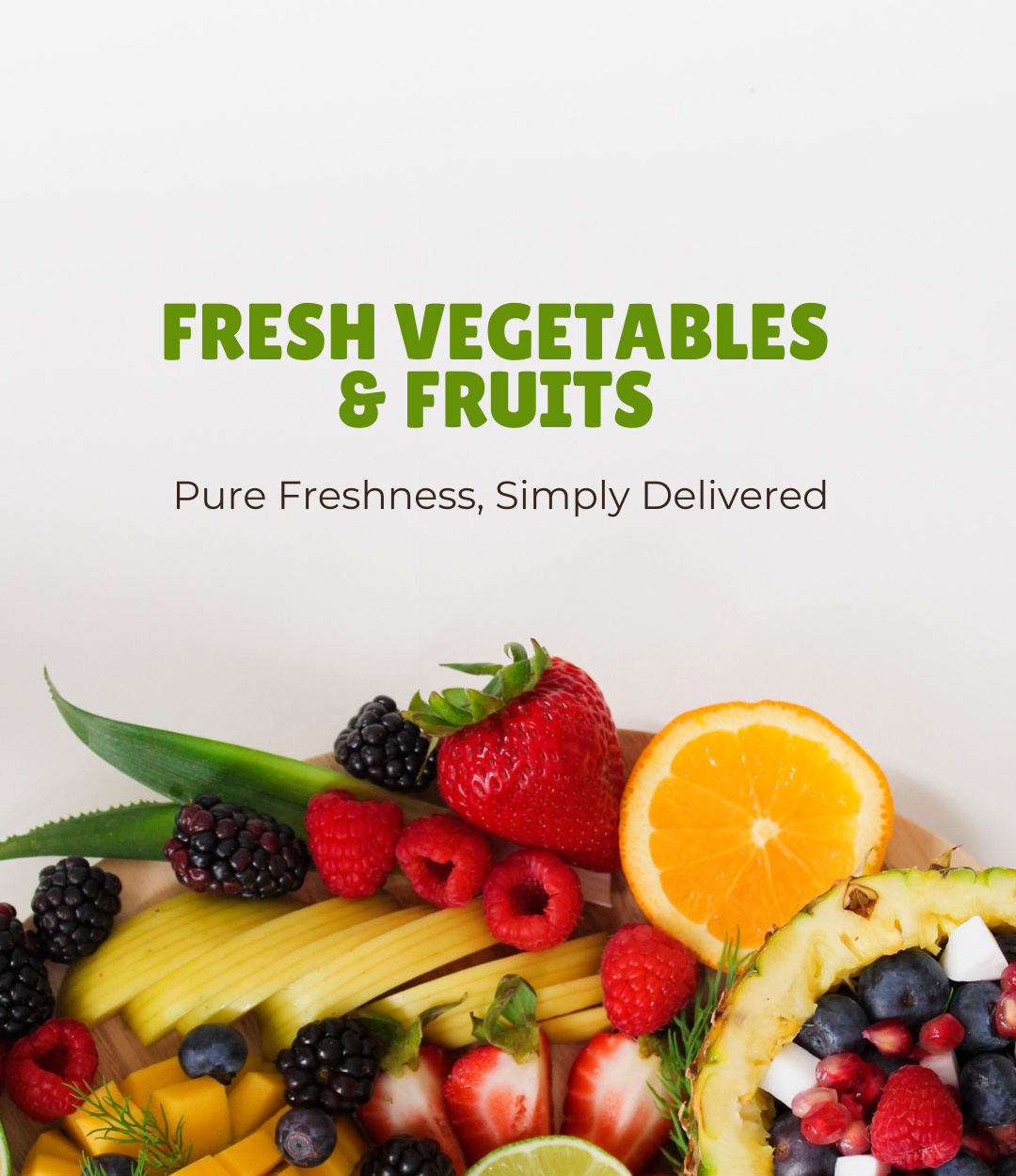 Fresh Vegetables and Fruits Mobile Banner